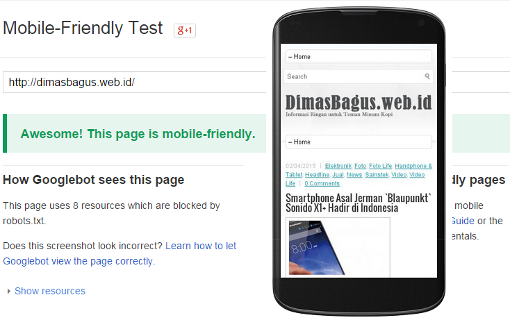 DimasBagus Web Id Lolos Mobile Friendly Test