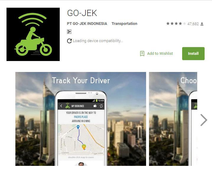 Aplikasi Android Terpopuler - Go-Jek