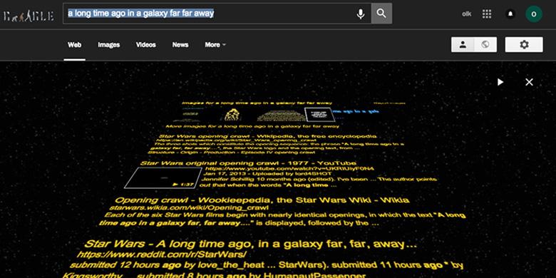 Googling Easter Egg Star Wars Muncul Tampilan Rahasia yang Unik