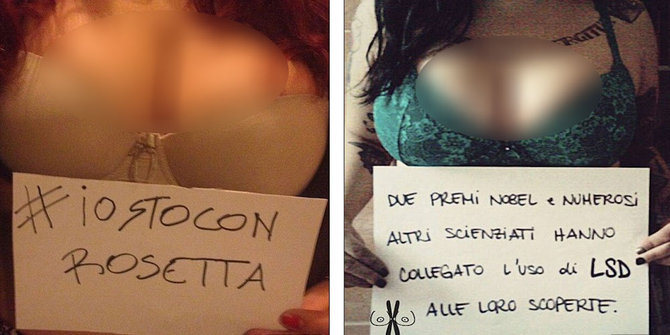 Foto Selfie Belahan Dada Gadis Italia #Iostocon